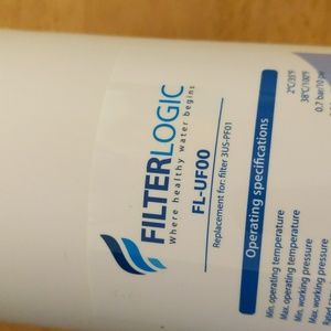 FilterLogic FL-UF00 Replacement for 3US-PF01  One Six Month Filter